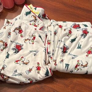 NWOT Festive Kids Pajamas with Holiday Print youth xl 14-16